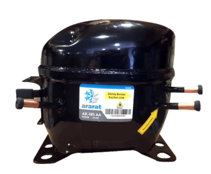 1/4 HP  R600a SAĞDAN BORULU EV TİPİ  ARARAT KOMPRESÖR